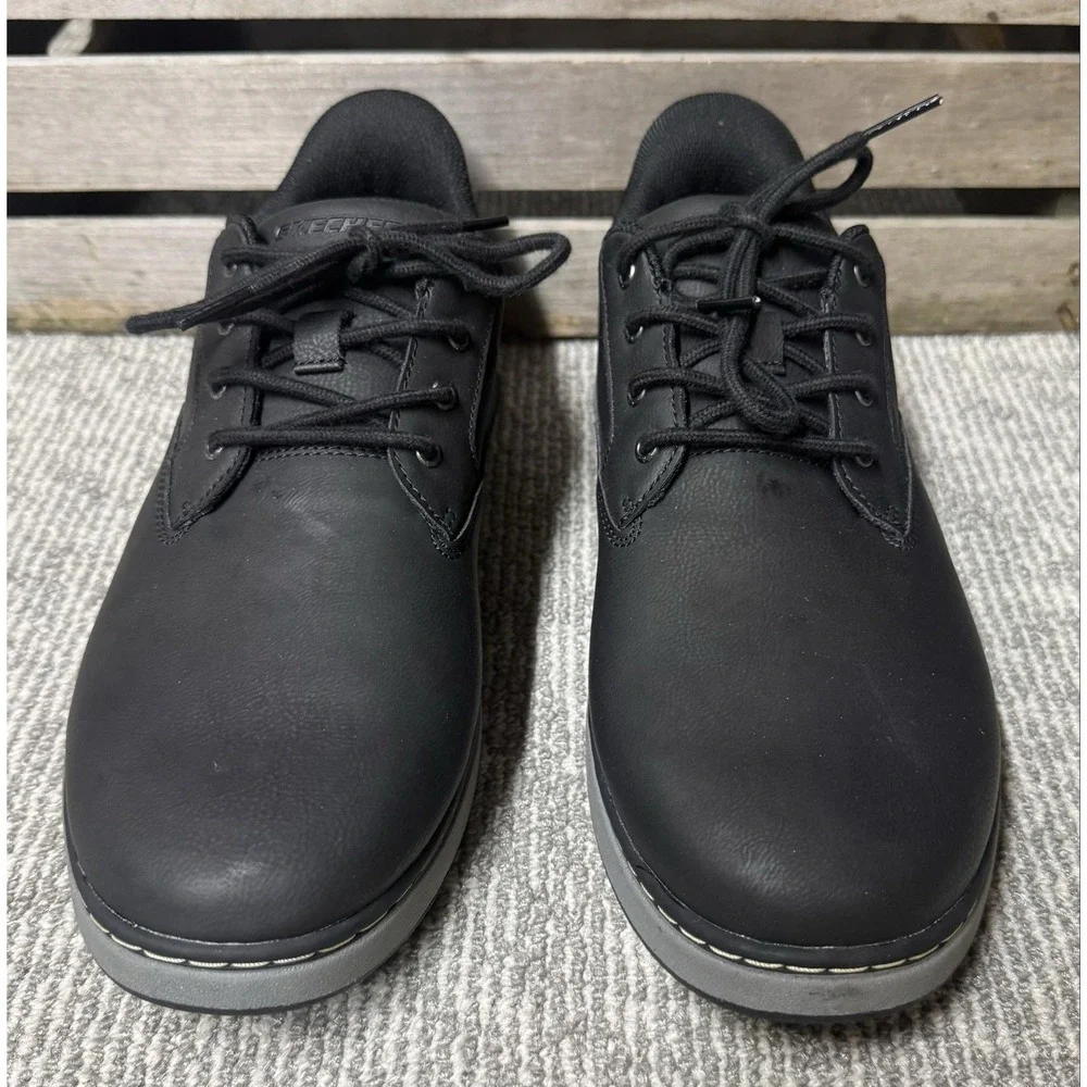 Skechers Swift Fit Shoes Mens Size 10 Black Hands Free Memory Foam Casual